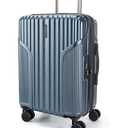 BAGSMART Carry On Luggage 19 L x14 W x9 H Airline Approved with Spinner Wheels, Lightweight 20 Inch Luggage with TSA Lock, Expandable Hard Shell Carry On Suitcases for Men Women, Royal Blue