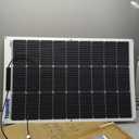 100W 12V Flexible Solar Panel 9BB Monocrystalline Cell 12 Volt Semi-Flexible for Marine RV Trailer Boat Cabin Van Car Uneven Surfaces 12V Battery Charge