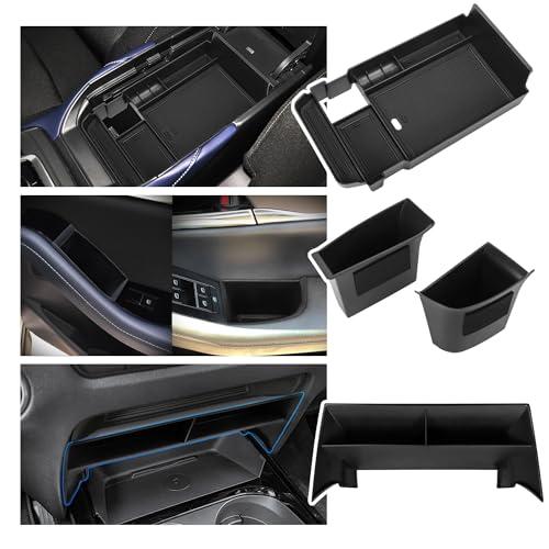 Sinminou Center Console Organizer Compatible with 2020-2025 Mazda CX-30 Accessories, 3PC Armrest Tray, Secondary Storage Compartment ＆ Door Handle Storage Pocket Insert Accessories