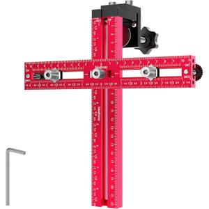 Cabinet Hardware Jig  Adjustable Drill Guide Template for Knobs & Handles Precision Hole Locator for DIY Cabinet Installation Fits 2.5" to 7.5" Spacing (Large)