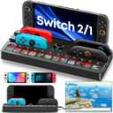 [Switch 2/1/OLED Compatible] Switch 2 Docking Station with Charging Dock, TV Base Dock Replacement Support 4k@120HZ HDMI Output, Seitch 2 Accessories Store 12 Game Cards, Game Boy Advance Games