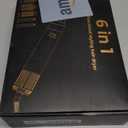 6 in 1 Blow Dryer Brush, Upgrade Hair Dryer Brush Set Negative Ion Air Styler Curling Wrap Air Curler, Hot Air Brush Curling Iron Hair Styling Tools As A Gift for Straight/Curl/Dry/Smooth