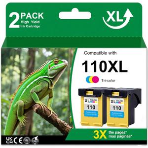 110XL Ink cartridges Compatible with HP 110 Ink Cartridge Tri-Color (CB304AN) Tricolor Ink Cartridge for PhotoSmart A310, A311, A314, A316, A320, A430, A432, A433, A434, A436, A440