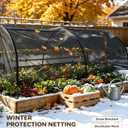 e.share 70% Sun Shade Cloth, Frost Guard & Windbreak Garden Net, 10x50 FT