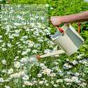 Metal Watering Can for Plants,Watering Cans for Outdoor&Indoor Gardening, Galvanized Steel Water Can with Removable Spout,Watering Pot with Ergonomic Movable Handle (Cream White)