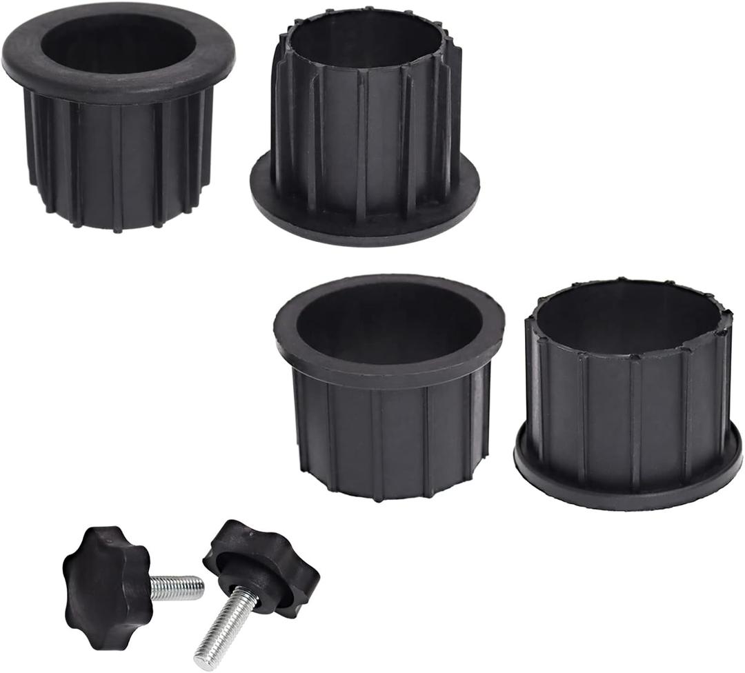 DGQ Patio Umbrella Base Stand Hole Ring Plug Cover 4 Pcs with Umbrella Stand Base Tightening Knobs Umbrella Base Adapters Adjustable Piston Umbrella Replacement Parts for Deck, Garden, Lawn