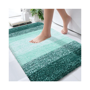Bathroom Rugs Mat 30x20, Extra Soft Absorbent Microfiber Bath Rugs, Rubber Backing, Quick Dry, Washable Bath Mats for Bathroom Floor, Tub and Shower, Home Decor Accessories, Blackish Green
