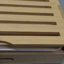 LOHASOK Bamboo Bread Slicer Guide: Bread Cutter for Homemade Bread Loaf - Adjustable and Foldable with Crumb Tray