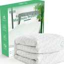 Ruili Twin XL Mattress Protector Waterproof Washable Rayon Bamboo Cooling