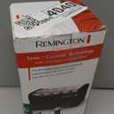 Remington Compact Ceramic Dual Voltage Hot Rollers for Long and Short Hair, Hair Setters, Hair Curlers, 1-1 " Purple/Black, 10 Piece Set