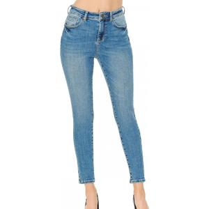 WAX JEAN Women's Butt I Love You Push-Up Classic 5-Pocket Ankle Skinny Jeans (1)