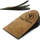 Premium Adjustable Orthopedic Heel Lift - Made in The USA - for Heel Pain and Leg Length Discrepancies - Medium Pack of 2 Brown