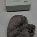 DDHAIR Grey Wig with Bangs Long Curly Synthetic Wigs for White Women Daily Cosplay Party Halloween Costume (Grey 20 Inches)