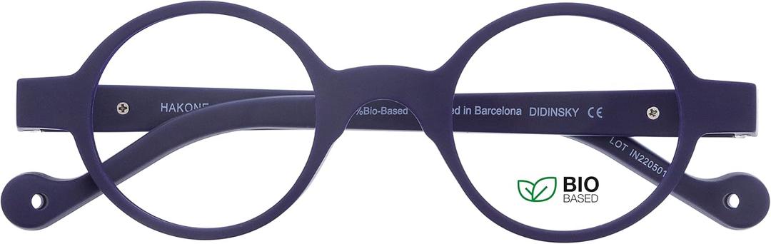 DIDINSKY Readers Presbyopia Reading Glasses Anti Blue Light for Men and Women. Rubber Touch, Flexible Temples and Anti-Reflective Lenses. Indigo +1.0 - HAKONE BIO
