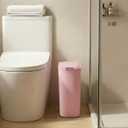 Cesun Motion Sensor Trash Can, 5 Gallon Automatic Bathroom Garbage Can with Lid, Touchless Smart Plastic Slim Wastebasket for Bathroom, Office, rv, Bedroom, Living Room, Pink