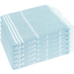 YSYJ Turkish Beach Towel 6 Pack Beach Towels 36"x71" Beach Towel Oversized Sand Free Turkish Towel Quick Dry Bath Towels Blue