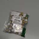 Bucherry 120 Pcs 16 mm Christmas Wooden Jesus Beads Nativity Wooden Craft Loose Advent Spacer Beads for DIY Christmas Ornaments Jewelry Making Home Wall Hanging Garland Holiday Decoration(Gold)