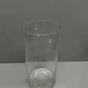 Borosilicate Glass, Clear Candle Holder, Glass Chimney for Candle Open Ended, Glass Hurricane Candle Holders Diameter 4.3", Height 8"