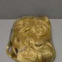 LABEAUT Long Curly Blonde Ponytails Wig with Buns for Women Girls Cosplay Costume Anime Blonde Pigtails Wig with Bangs + Cap (Flax Golden)