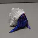 3D Printed Hermit Crab Fidget,3D Printed Dynamic Animals Toy,Full Articulated Flexible Crystal Hermit Crab Fidget Toys,Adults Fidget Toys for Autism ADHD,Home Office Decor (Blue Purple)