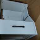 Portable Pedicure Foot Rest with Wheels, Pedicure Stool, Trolley for Foot Bath, Spa Cart, Nail Stand, Manicure Furniture for Beauty Salon or Nail Tech Spa, Massage Station (White)