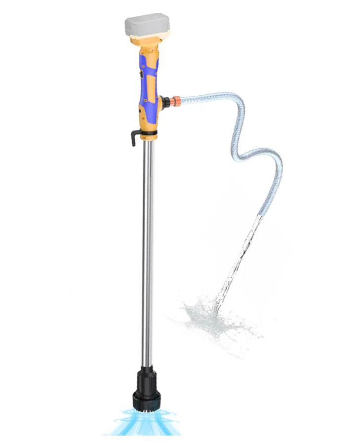 Cordless Stick Water Transfer Pump Compatible With Dewalt 20V MAX Battery, 720GPH High Flow, 32FT Lift, Portable Battery Powered Sump Pump For Pool, Garden, Boat, Fish Tank, RV & Homeowners (Tool Only)