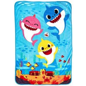 Baby Shark Musical Warm, Plush, Throw Blanket That Plays The Baby Shark Theme Song - Extra Cozy and Comfy for Your Toddler