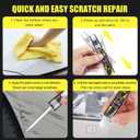 XNA Carrara White Metallic(S9R/2Y) for Porsche Touch Up Paint, Car Scratch Remover for Nicks and Chips Repair, 2-In-1 Quick & Easy Fix Car Scratch Repair Kit with Exact Color-Matched
