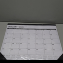 Desk Calendar 2026(January 2026 - June 2027)2026 Desk Calendar Large 22 x172026 Calendar,Classic Black,Large Calendar 2026-2027 with Plastic Cover