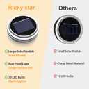 ZNYCYE Mason Jar Solar Lights for Outside, 12 Pack 30 LED Fairy Firefly Lights Mason Jar Solar Lids Outdoor Waterproof String Lights with Hangers(NO JARS) for Patio Garden Yard Lawn Decor - Warm White