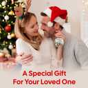 2 x NewEleven Valentines Day Gifts for Couple - Heartfelt Gifts for Boyfriend, Girlfriend, Wife, Husband - Couples Christmas Ornament from Him, Her - Valentines Day Ornament (God Bless Straight to You Round)