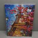 Paris Eiffel Tower Wall Art Paris Pictures Wall Decor Paris Eiffel Tower Canvas Painting Print Artwork Modern Home Decorations Framed for Living room Bedroom Office 16"X20"