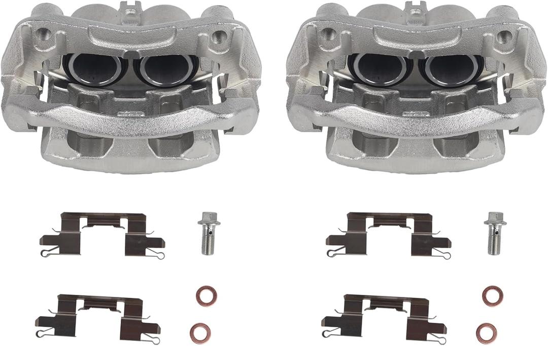PAROD Front Disc Brake Caliper Fit for 2005-2020 Nissan Frontier, 2005-2012 Pathfinder, Xterra, 2009-2012 Suzuki Equator 4.0L V6 with Bracket,Replace#19B3123A 19B3122A