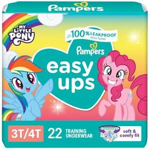 Pampers Training Pants - Easy Ups Girls & Boys - Size 3T-4T, 22 Count, My Little Pony Potty Underwear