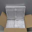 Clear Storage Bin with Lid 3 Pack 【Stackable & Sturdy】 Plastic Multifunctional Folding Storage Bins for Bedroom, Living Room, Study,Room, 23 QT Folding Box with Magnetic Door