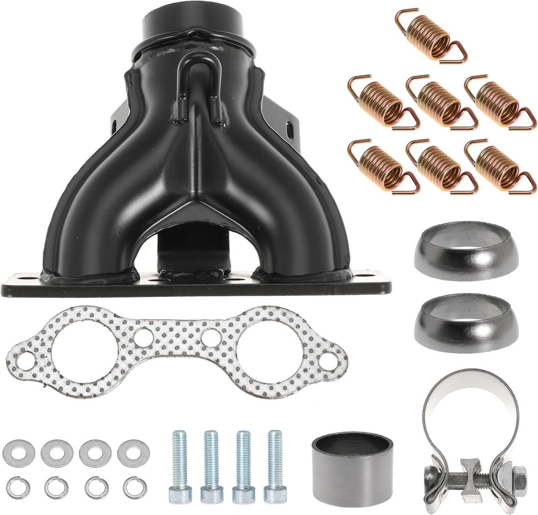 Exhaust Manifold with Exhaust Pipe Donut Gasket Spring Rebuild Kit Replace 1262138-489 5811511 for Polaris Ranger Crew 800 HD 800 XP 800 Ranger 800