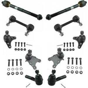 TRQ Front Steering & Suspension Kit Ball Joint Sway Bar Stabilizer Link Tie Rod Compatible with 2006-2012 Chevrolet Colorado GMC Canyon 2007-2008 Isuzu i-290