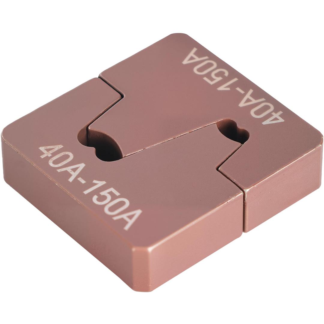 AMZCNC Crimping Dies for YQK-300 & YQK-600, 500A–600A Open Barrel Copper Ring Lug Replacement Dies (Dies Only)