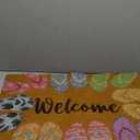 Mindsoft Flip Flops Summer Doormat Welcome Non Slip Doormat Summer Flip Flop Outdoor Welcome Mat Front Door Rug Outdoor Entrance for Home Indoor Holiday Decoration 18 x 30 Inch