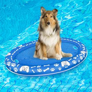 Dog Floats for Pool, Pet Pool Raft and Float with Durable Design, Inflatable Pool Floats for Medium and Large Dogs Up to 88lb, Float for Adult Dogs and Puppies Puppy Swimming