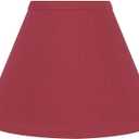 Aspen Creative 58729A Transitional Hardback Empire Shape UNO Construction Lamp Shade in Imperial Red, 4" Top x 9" Bottom x 6-1/2" Slant Height, Slip UNO 33mm