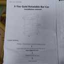 GarveeHome Gold Bar Carts with 4-Tiers Storage ShelvesMobile Bar Seving Carts On Wheels with Rack and Glass Holder for Kitchen, Dining Room, Living Room-Gold+White