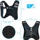 Weighted Vest Weight Vest for Men Women Kids 5/10/16 Lbs Weights, Body Weight Vests Adjustable for Running, Gym Workout, Jogging, Body Fitness
