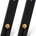 2Pcs Phone Loop Finger Holder, Portable Grip for Smartphones Case Telescopic Silicone Finger Strap Stand Universal Strap for Back of Phone Suitable Most Mobile Smartphones(Black)