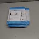 6 x Melsan 1x4 inch Hook and Loop Strips with Adhesive - 15 Sets, Strong Back Adhesive Fasten Mounting Tape for Home or Office Use - Instead of Holes and Screws, Black