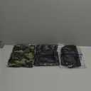 3 Pack Biker Shorts for Women  8"/5"/3" High Waisted Tummy Control Workout Yoga Running Athletic Shorts (XX-Large, Black/Green Camo/Black Printing)