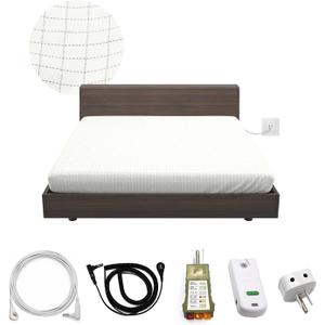 Grounding Fitted Sheet Kit Connect to The Earth's Energy 18inch Depth Pocket Grounding Bed Sheets for Earthing, Queen