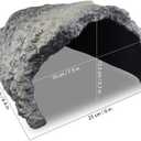 Reptile Rock Cave Habitat Hide Premium Non-Toxic Decorative Resin for Aquariums & Terrariums. Ideal for Amphibians, Lizards, Snakes, Bearded Dragons, Geckos, Scorpions, Frogs, Spiders...Large Size