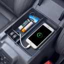 TOPINSTALL New Blue Tray Compatible with 2021-2024 Ford Bronco & 2025+ Bronco 2-Door & 2025+ 4-Door Manual Transmission, Full Size Bronco Organizer (Not for Sport Model & 25 4 Doors AT)