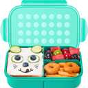 MISS BIG Bento Box for Kids, Leakproof Lunch Box, No BPAs & Chemical Dyes, M/W, D/W & Fridge Safe (1150ml Green)